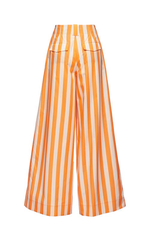 La Doublej Crisp Pants Riviera Orange In Riviera Orange