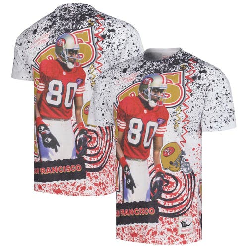 Men's Mitchell & Ness White Baltimore Ravens Team Burst Sublimated