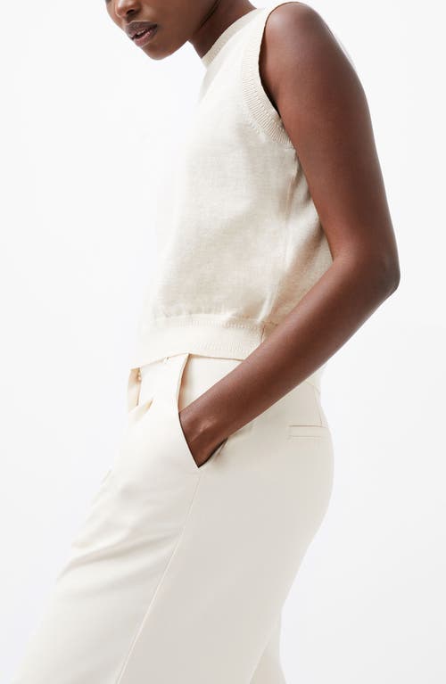 Shop French Connection Cosysoft Sleeveless Sweater In Light Oatmeal