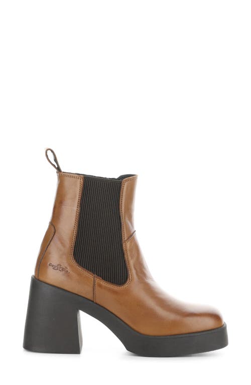 Shop Bos. & Co. Veil Waterproof Platform Bootie In Rich Tan/dark Brown