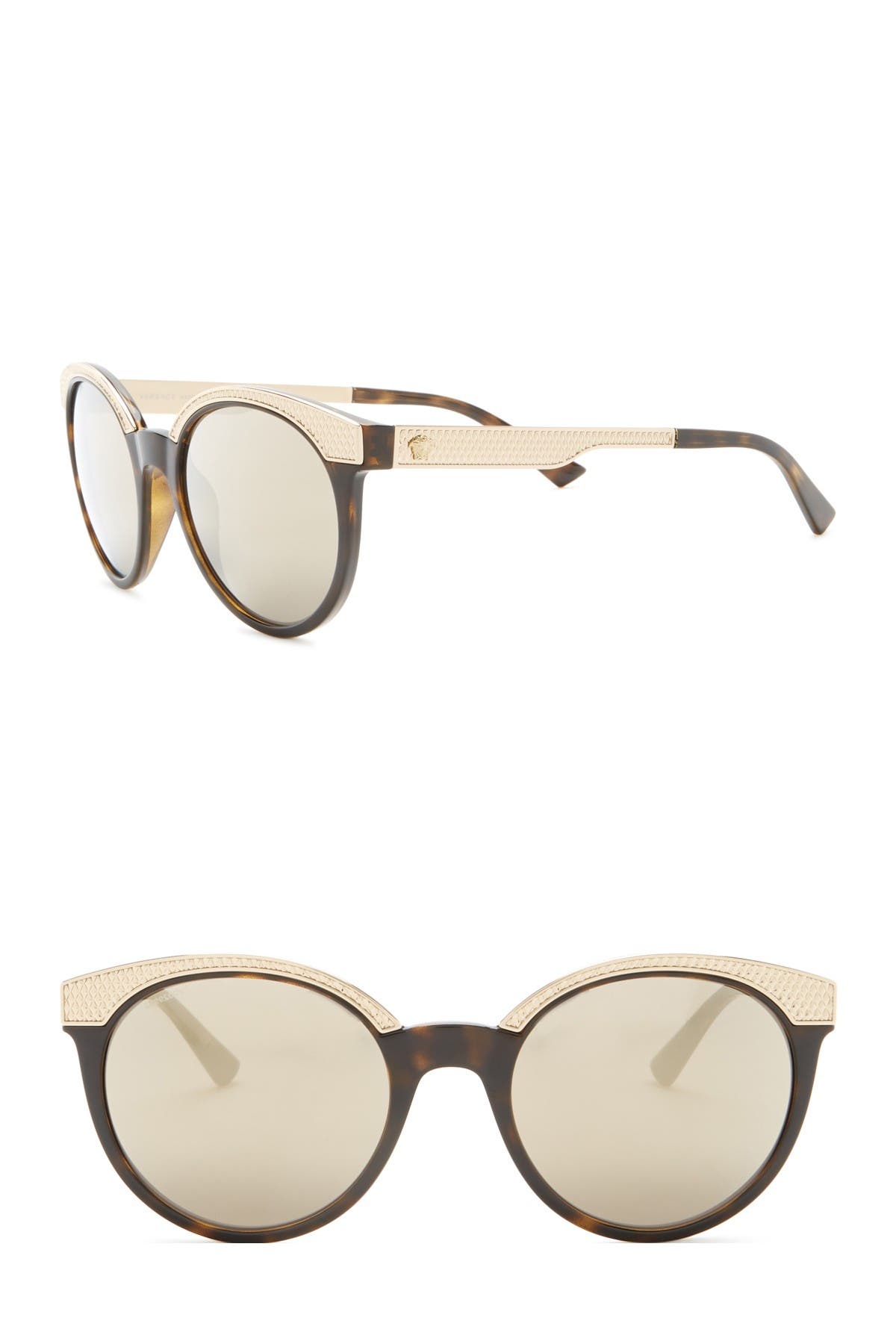 versace 53mm round sunglasses