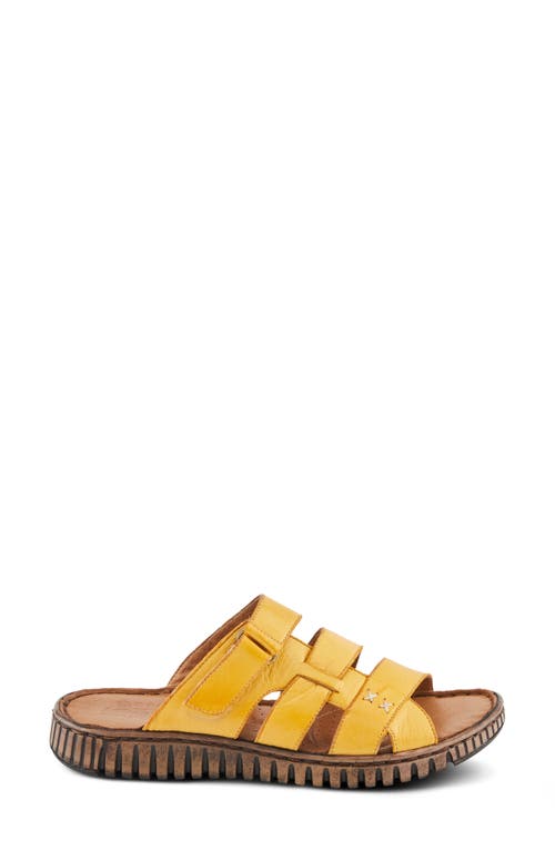 Spring Step Olly Slide Sandal In Mustard
