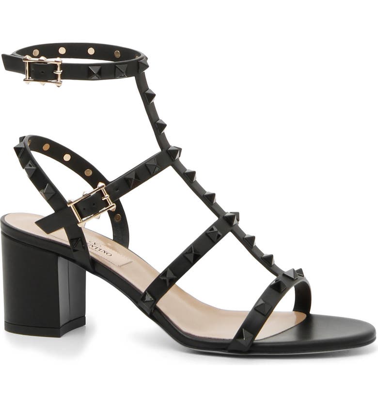 VALENTINO GARAVANI Rockstud Block Heel Sandal (Women) | Nordstrom