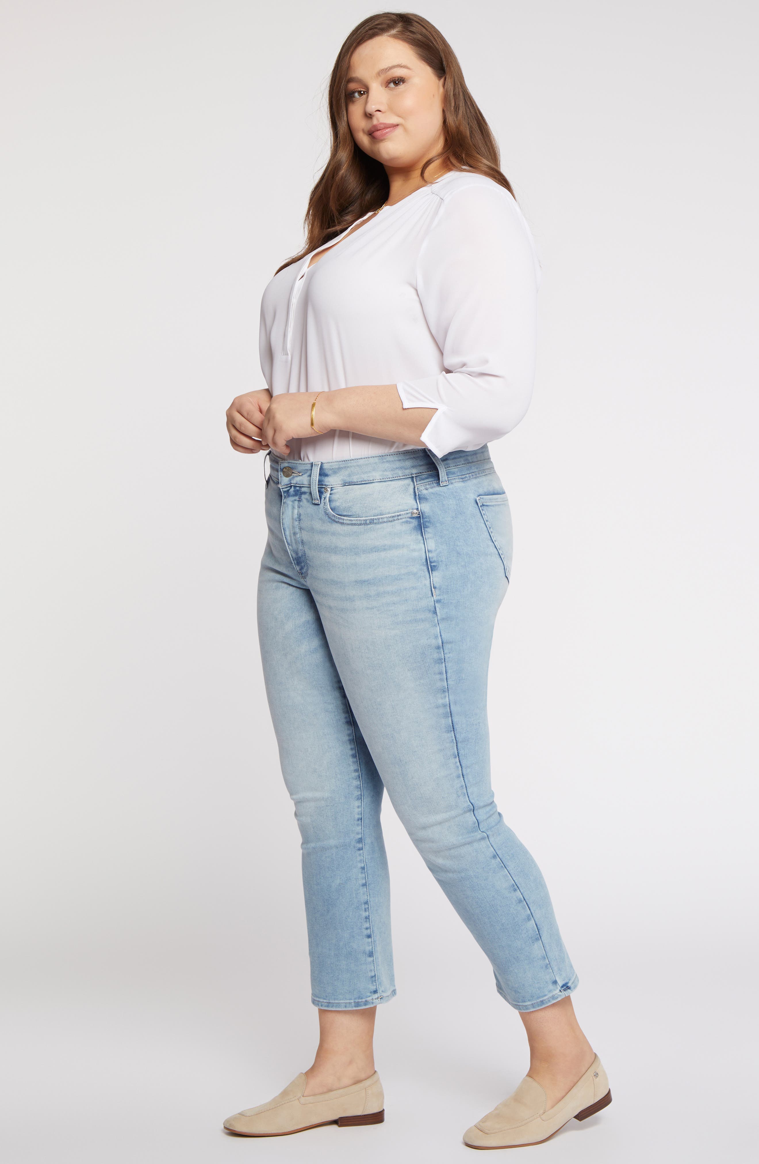NYDJ Marilyn Ankle Straight Leg Jeans 