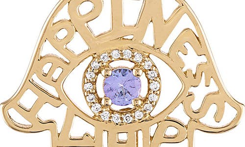 Shop Eden Presley Tanzanite & Diamond Hamsa Pendant In Tanzanite/white Diamond