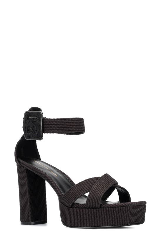 Fashion To Figure Women's Layla Wide Width Heels Sandals In Black