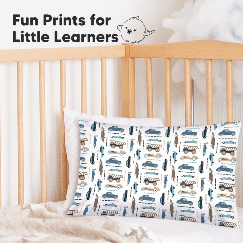 Keababies Printed Toddler Pillowcase 13x18" In Vroom
