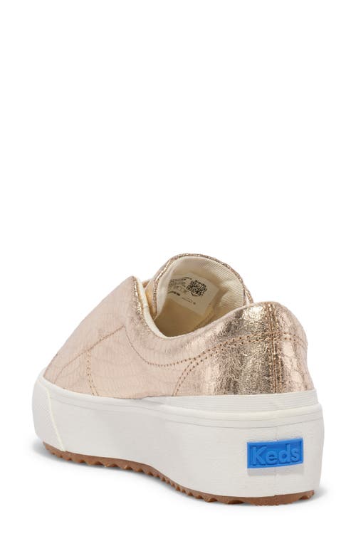 Keds ® Remi Platform Sneaker In Champagne Leather