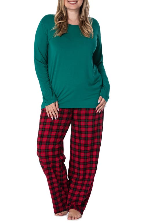 KicKee Pants Holiday Print Pajamas in Anniversary Plaid