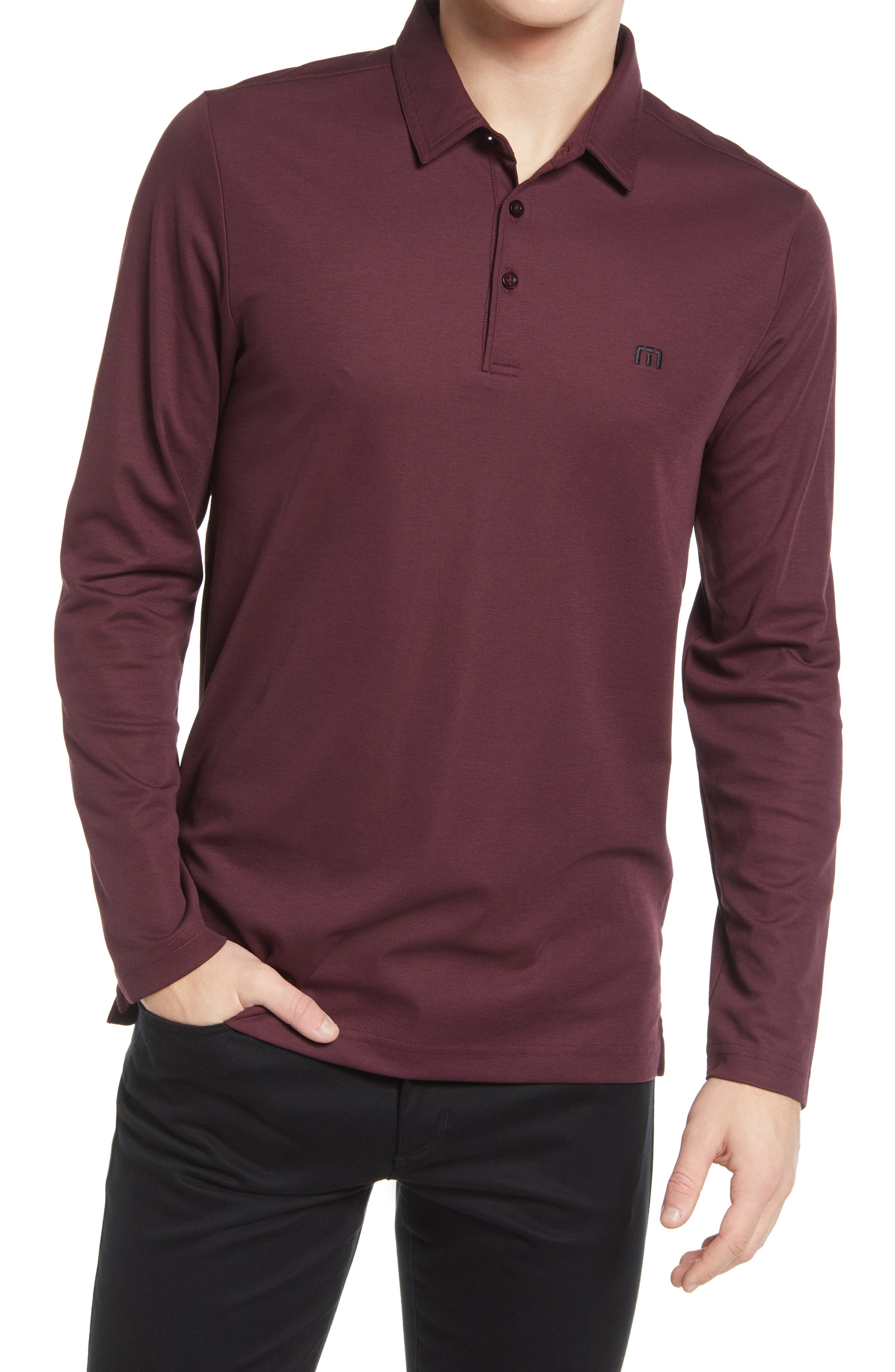 men's long sleeve button up polo shirts