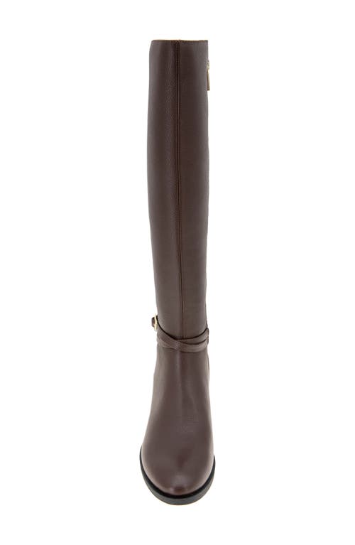 Shop Kenneth Cole Lanica Knee High Boot In Chocolate Leather