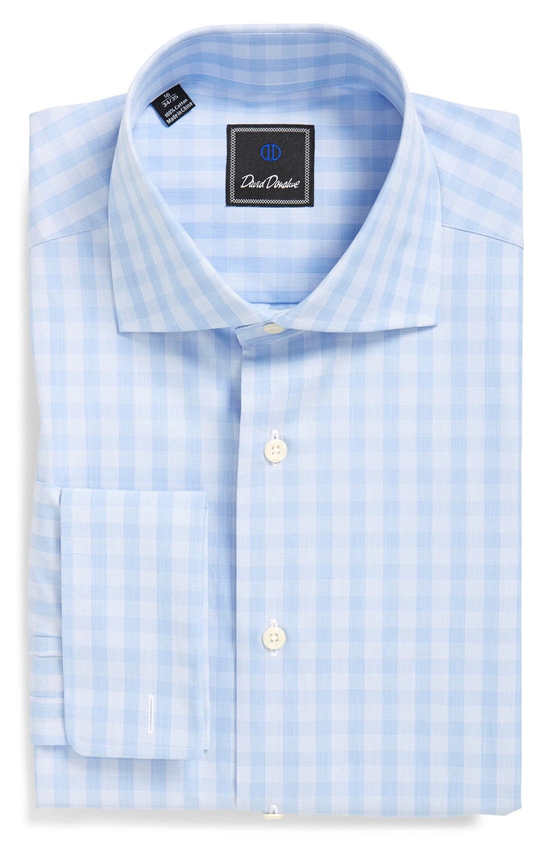 David Donahue Regular Fit Check Dress Shirt Nordstrom