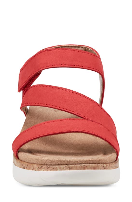 Shop Earth Roni Ankle Strap Sandal In Medium Red