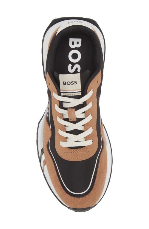 Hugo Boss Boss Jonah Runn Mx Sneaker In Open Brown