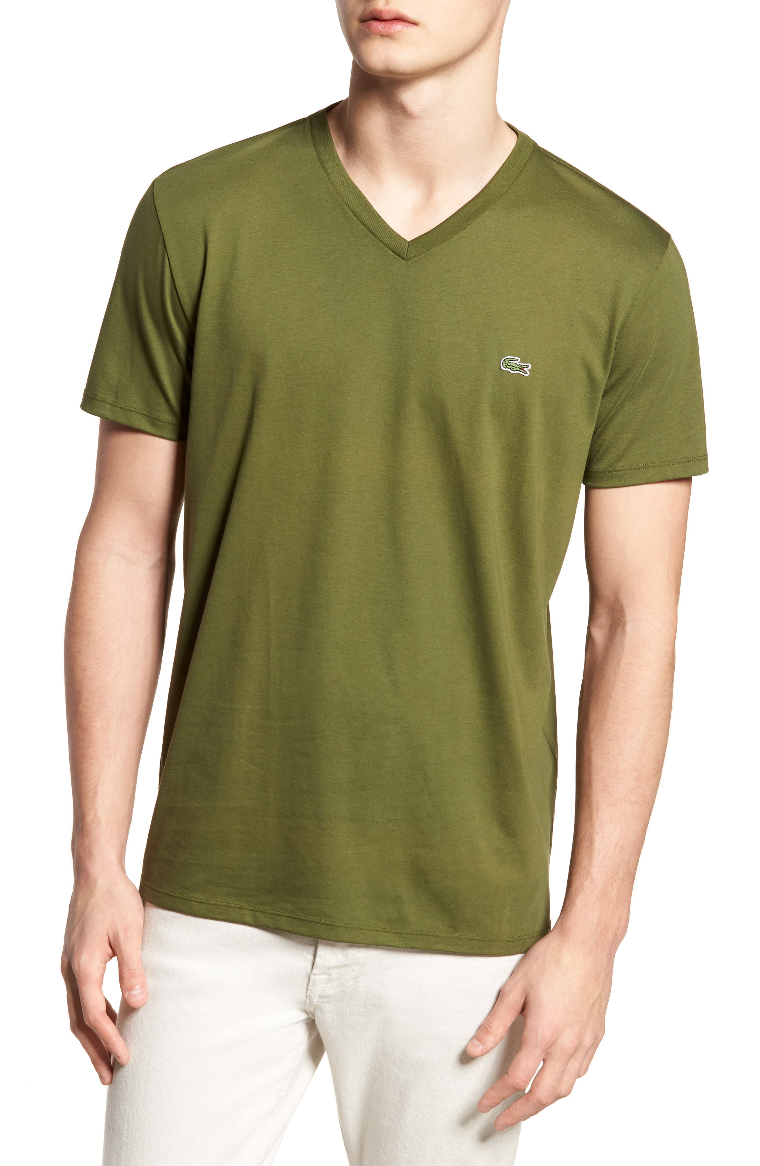 Lacoste | Regular Fit V-Neck T-Shirt | Nordstrom Rack