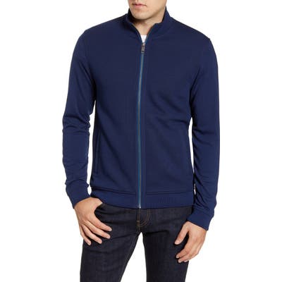Ted Baker London Multy Slim Fit Fleece Jacket, Blue