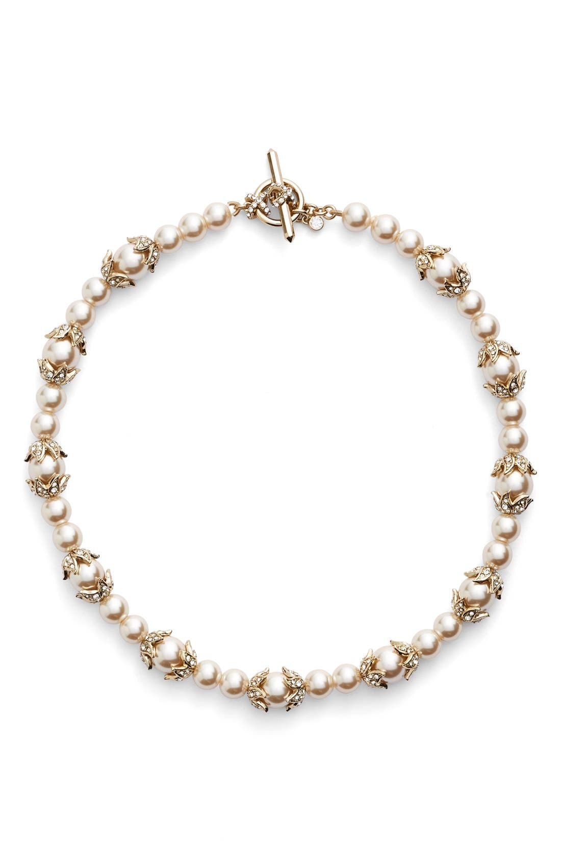 Marchesa Faux Pearl Collar Necklace Nordstrom