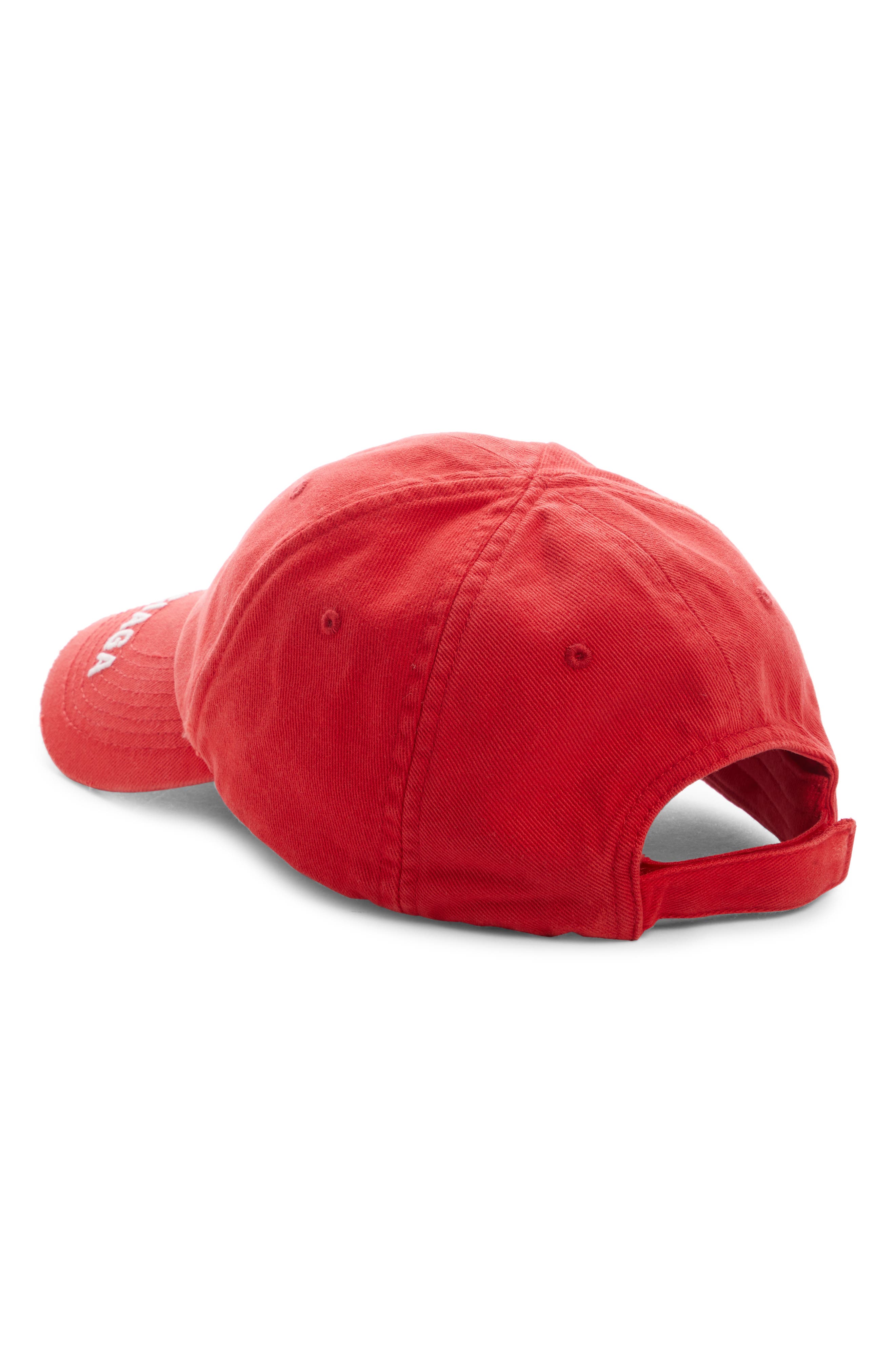 Balenciaga Distressed Logo Baseball Cap 