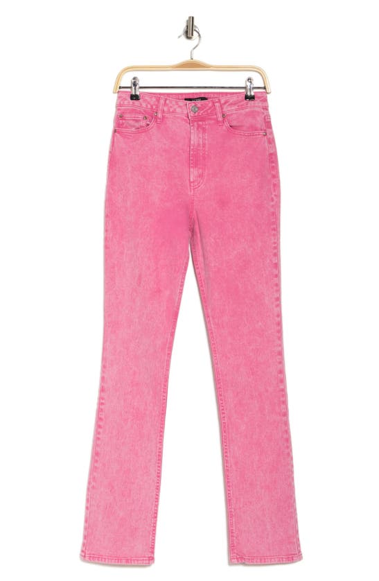 Afrm Heston High Waist Straight Leg Jeans In Pink
