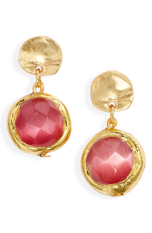 Karine Sultan Crystal Drop Earrings In Gold