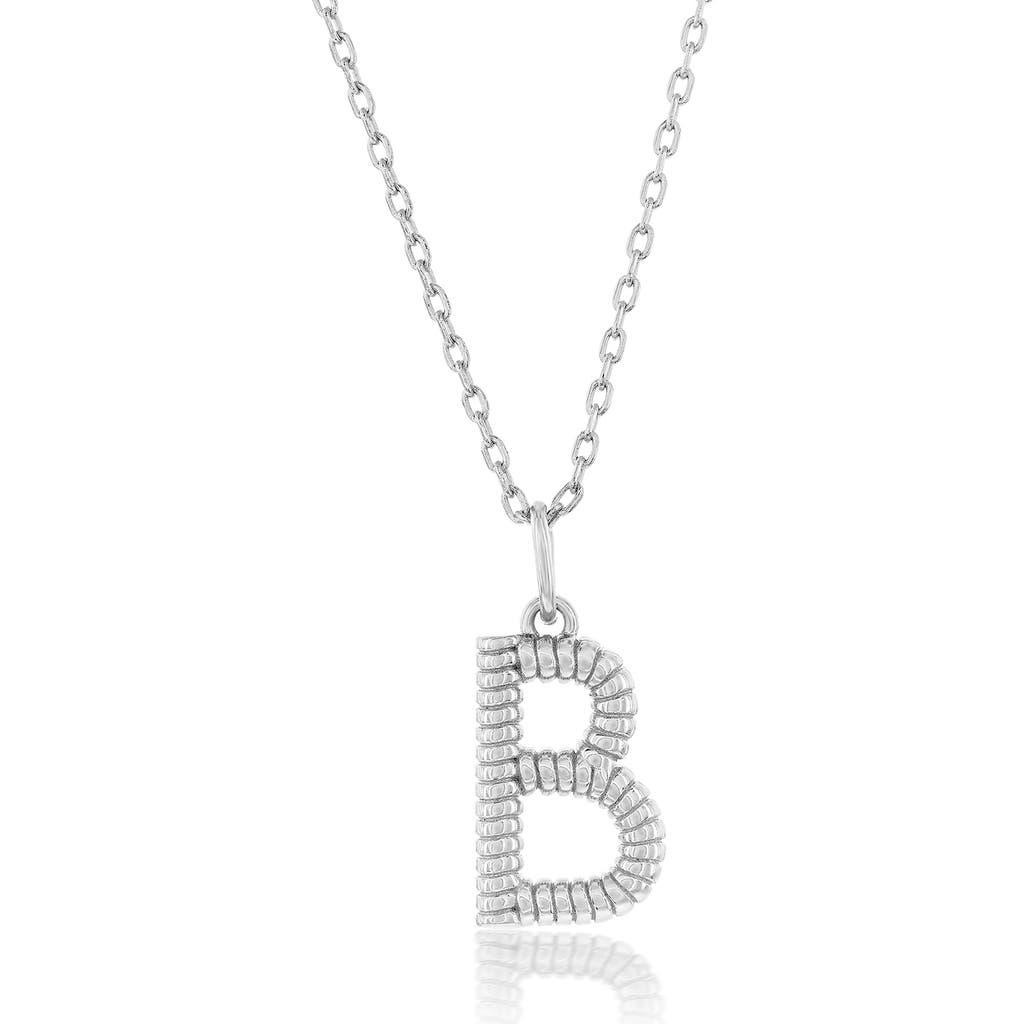SIMONA SIMONA CROISSANT INITIAL PENDANT NECKLACE