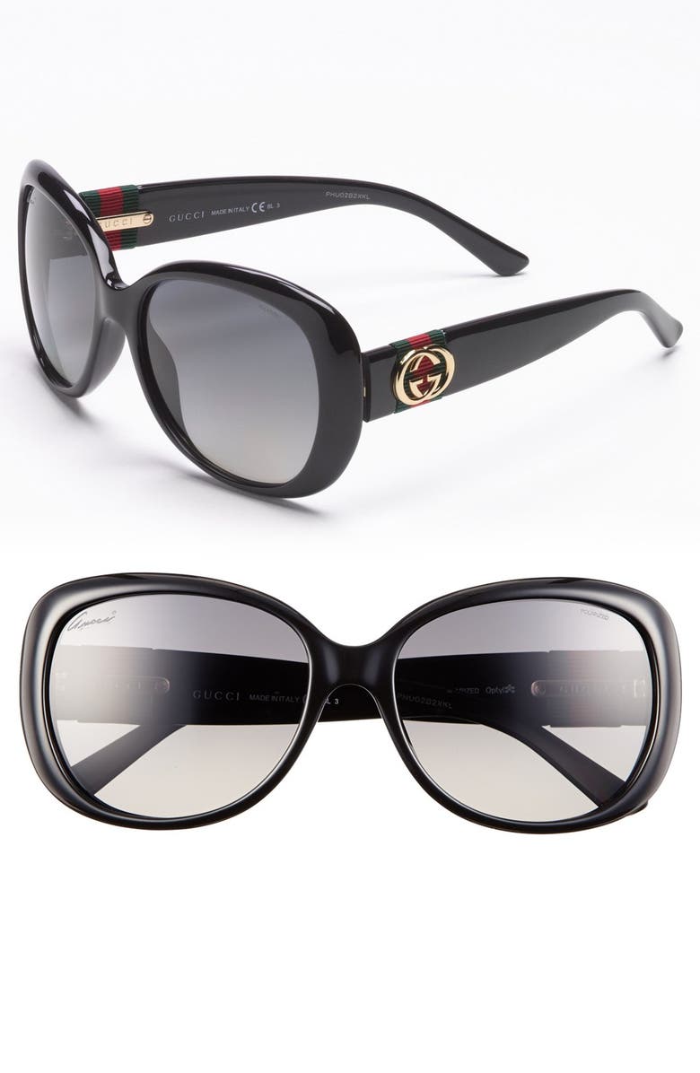 Gucci 56mm Polarized Sunglasses | Nordstrom