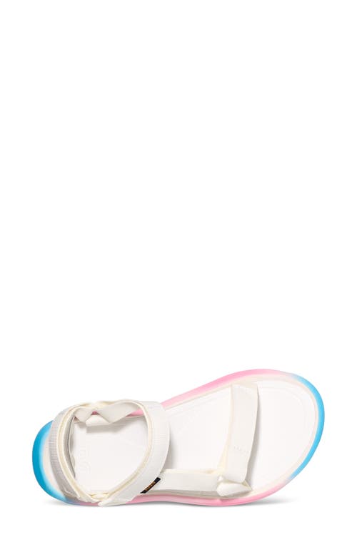 Shop Teva Hurricane Xlt2 Ampsole Brite Wedge Sandal In White/pastel