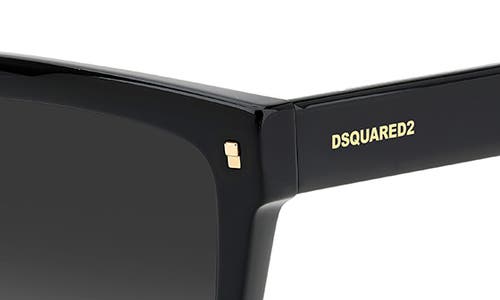 Shop Dsquared2 54mm Flat Top Sunglasses In Black