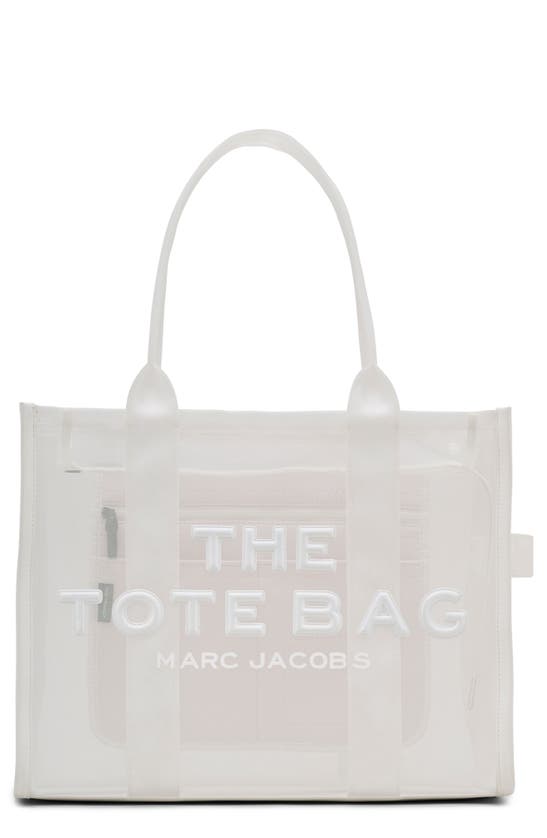 Shop Marc Jacobs The Large Mesh Tote Bag In White