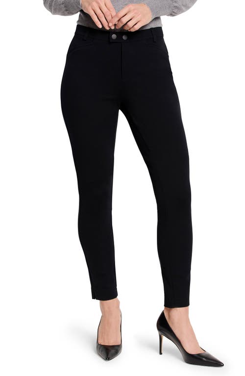 Shop Nic + Zoe Nic+zoe Ponte Riding Pants In Black Onyx