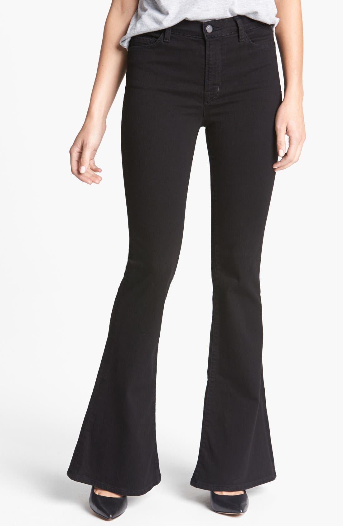 j brand valentina high rise flare jeans