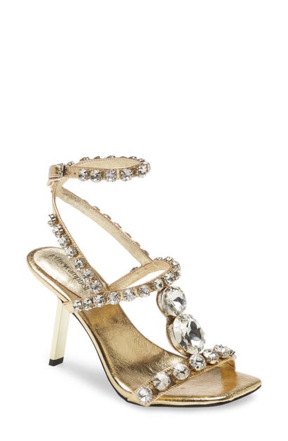 Jeffrey Campbell Anastas Embellished Sandal In Silver Clear | ModeSens