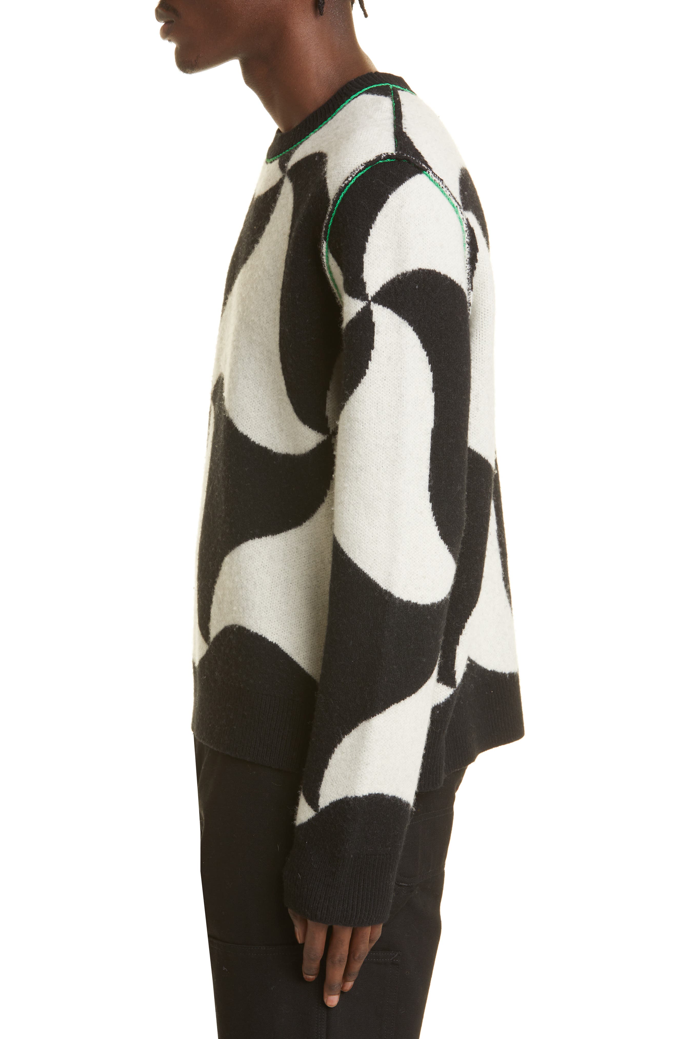 Ghost Jacquard Wool Sweater | Nordstrom