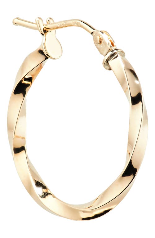 Shop Bony Levy 14k Gold Twist Hoop Earrings In 14k Yellow Gold