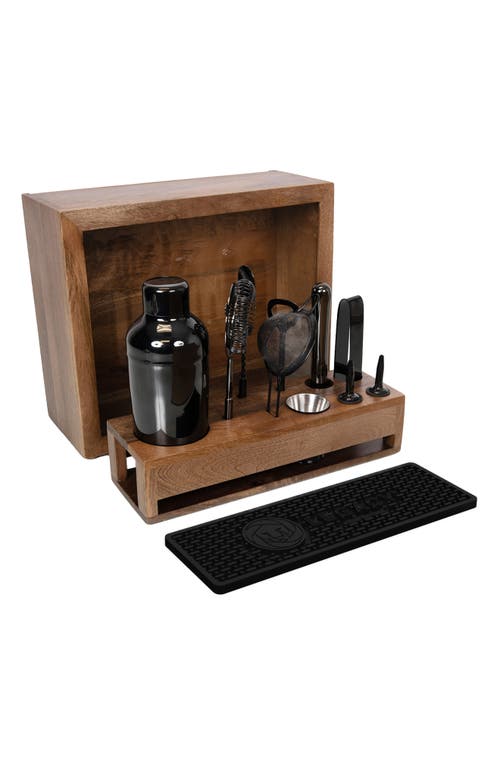 Picnic Time Old Fashioned 10-piece Bar Tool Set In Brown