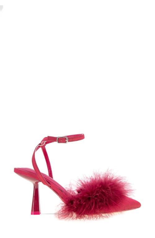 Bcbg Iliana Ankle Strap Pump In Raspberry