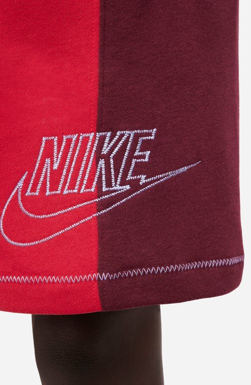 Shop Nike Kids' Sportswear Shorts In Gym Red/beetroot/thistle