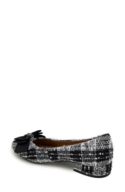 Shop Gentle Souls By Kenneth Cole Atlas Flat In Black/white Fabric