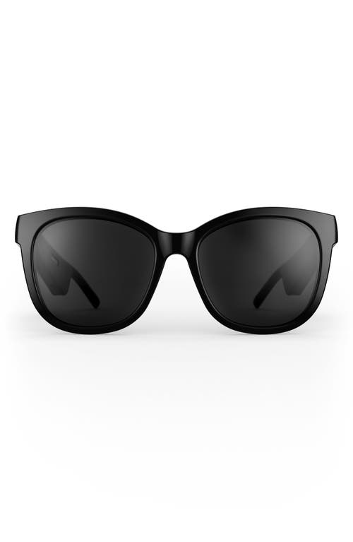 bose Frames Soprano 55mm Polarized Cat Eye Audio Sunglasses in Black