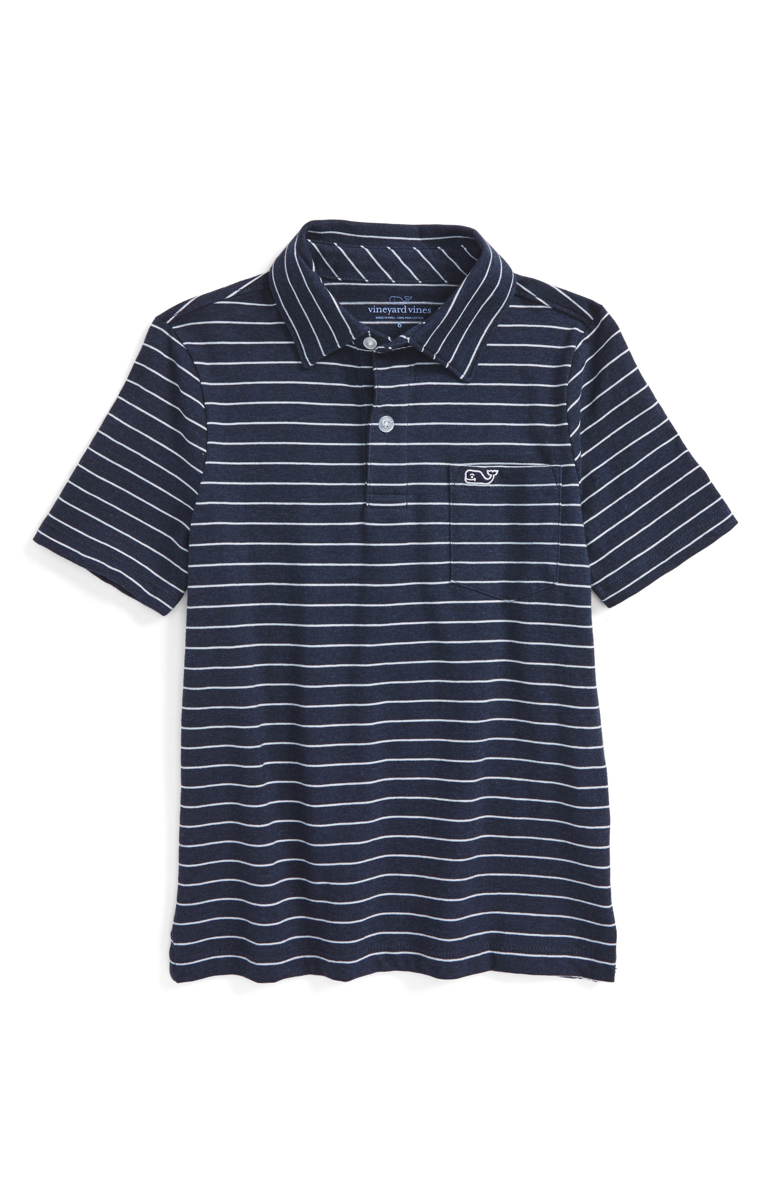 Vineyard Vines Open Feeder Stripe Polo (Toddler Boys