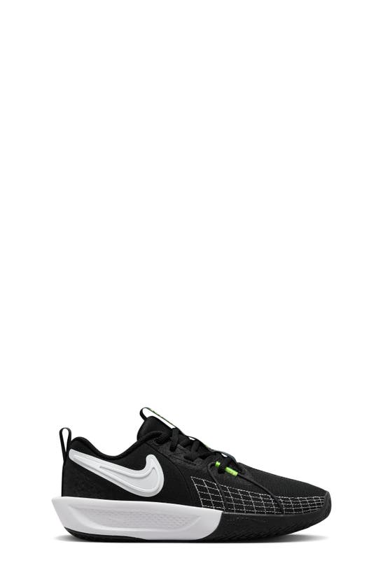 Nike Kids' G.t. Cut 3 Basketball Shoe In Black/ White/ Anthracite