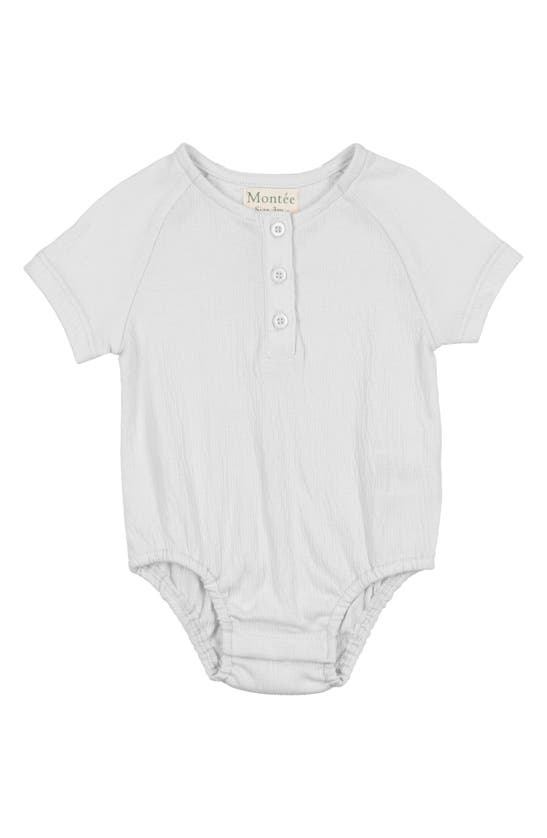 Maniere Gauze Bodysuit In White