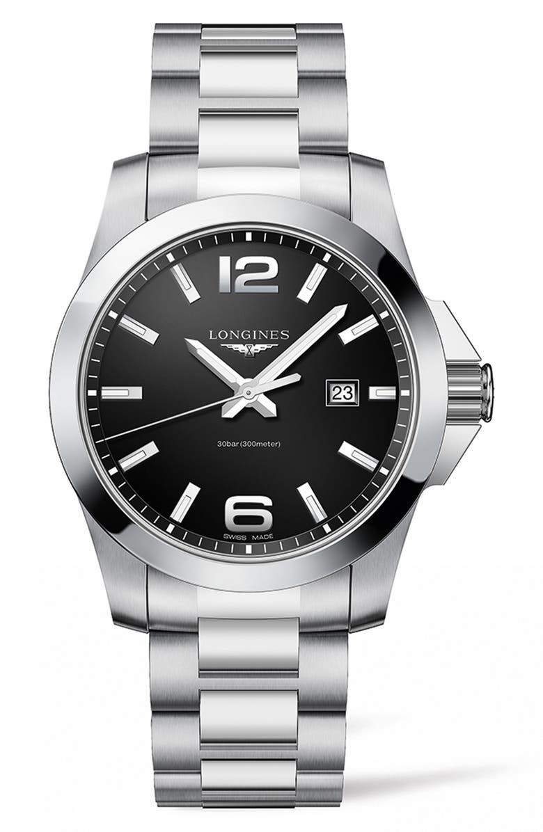 Longines Conquest Bracelet Watch, 43mm | Nordstrom
