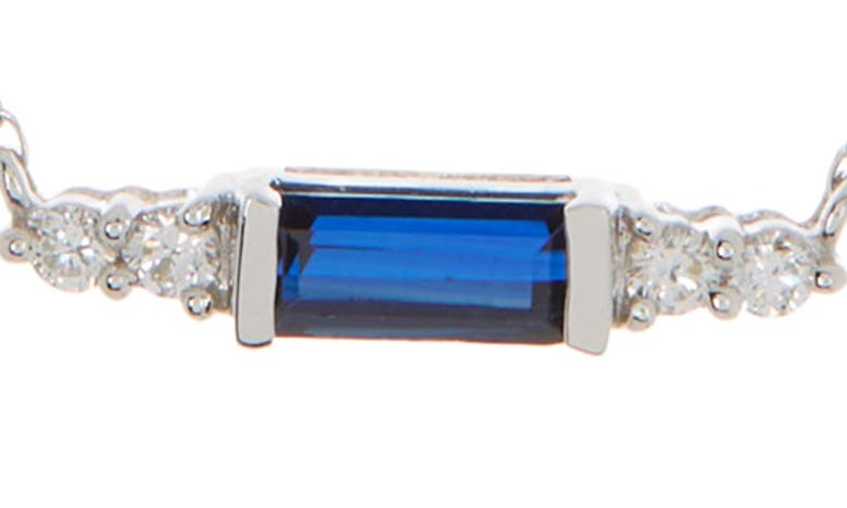Bony Levy El Mar Sapphire & Diamond Pendant Necklace In 18k White Gold
