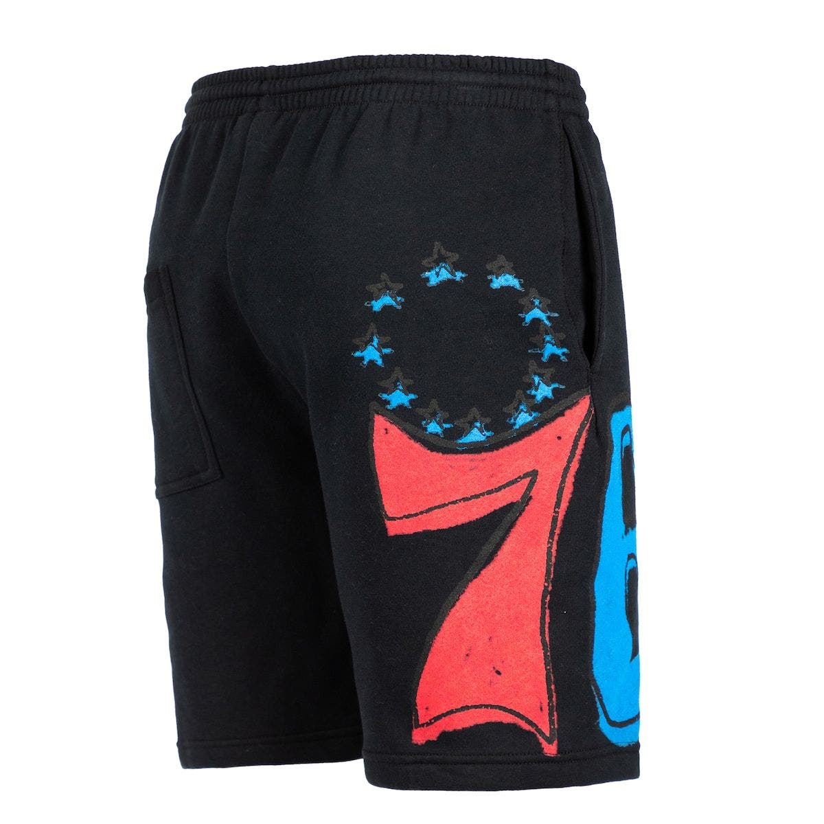 76ers black shorts