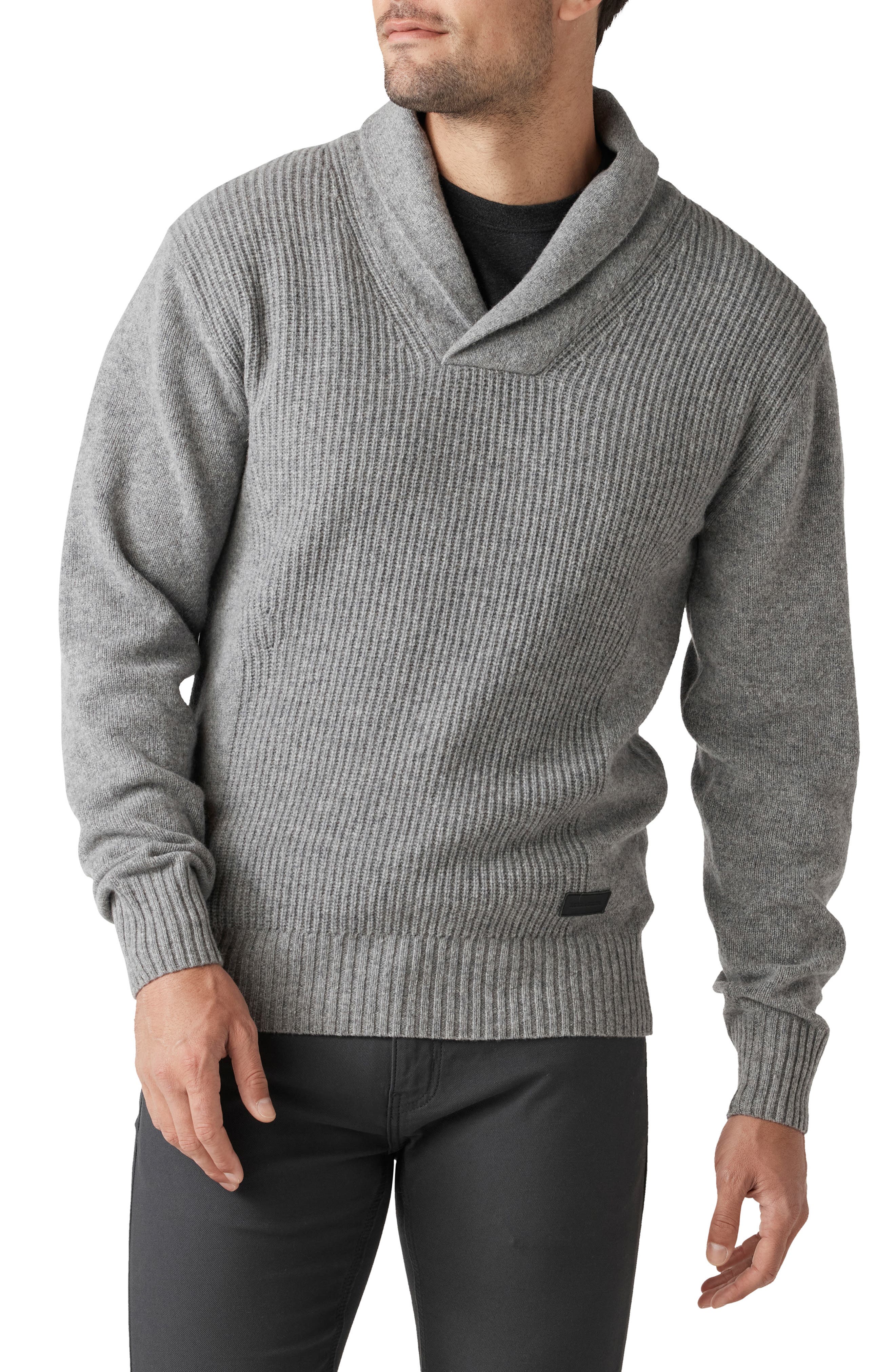 mens cowl neck sweater