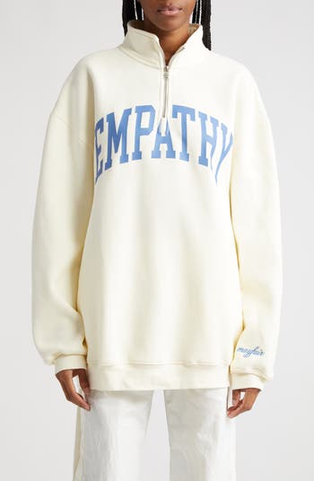 THE MAYFAIR GROUP Empathy Always Quarter Zip Sweatshirt Nordstrom