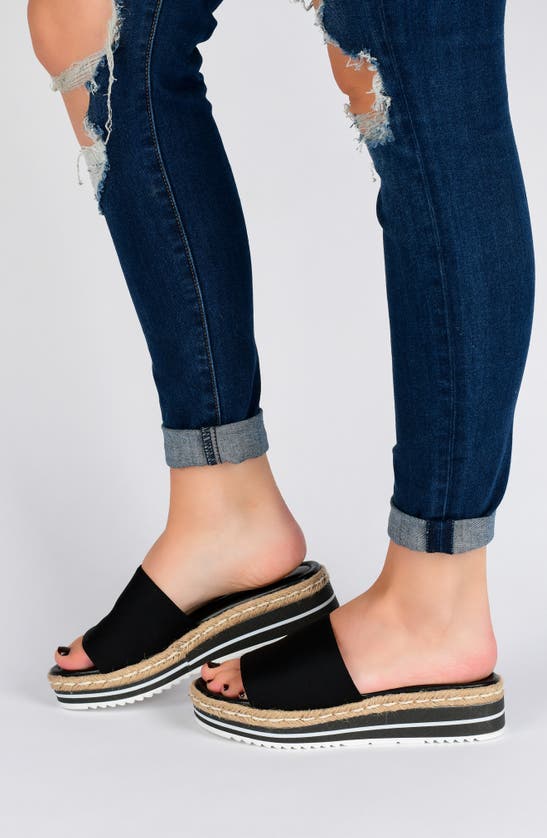 Journee Collection Rosey Wedge Sandal In Peach
