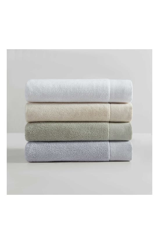 Shop Calvin Klein Entwine 3-piece Towel Set In Pastel Green