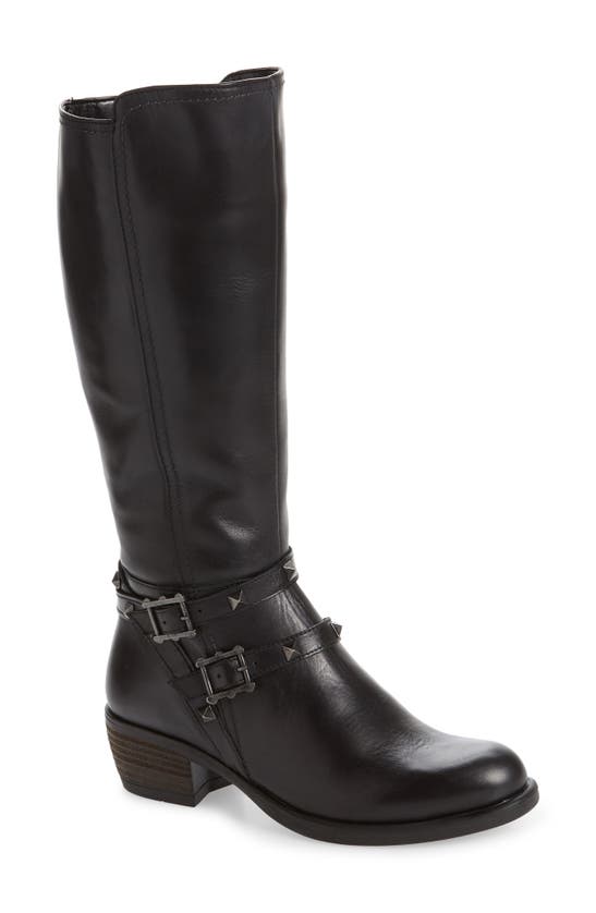 David Tate Novita Knee-high Boot In Black Leather